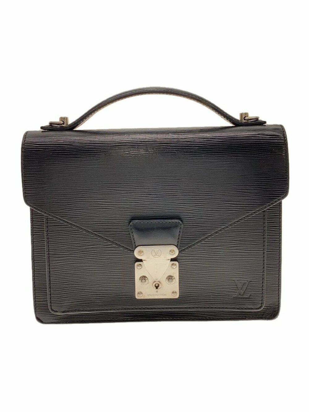 Louis Vuitton Monceau Epi Black Leather Black